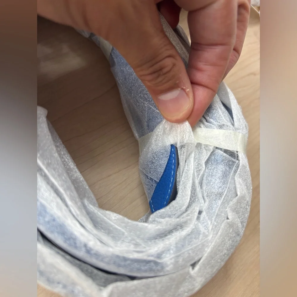 Coach Blue Leather Shoulder Bag with detachable strap - Picture 9 of 10